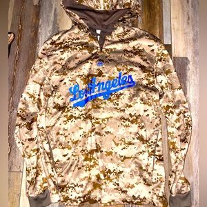 Majestic MLB dodgers hoodie AOR1 camo